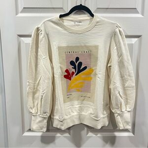 Ag Adriano Goldschmied Hailey Crewneck Sweatshirt Central Coast Medium NWT